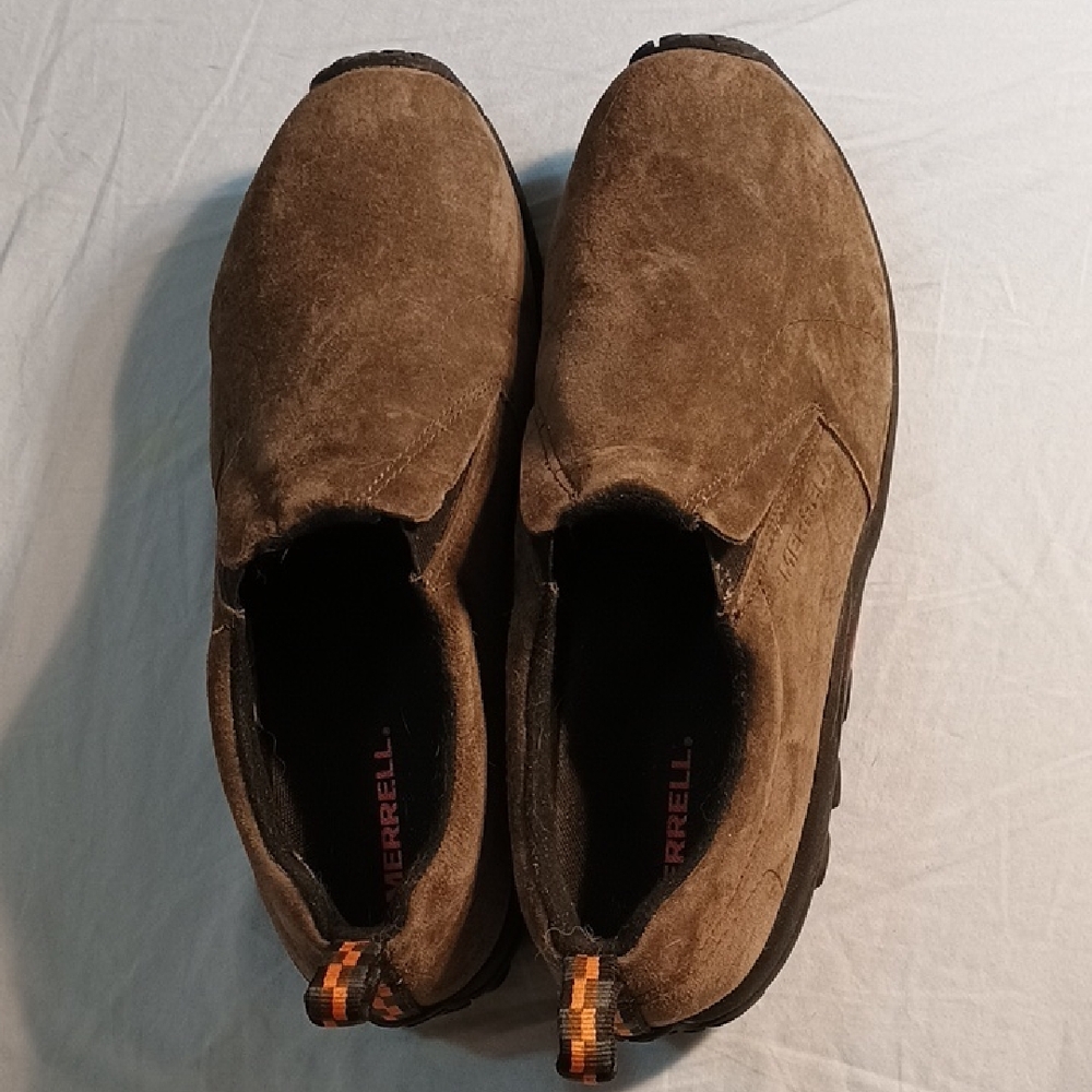Nearly New Merrell Men's Tan Jungle Moc Slip-On Shoes